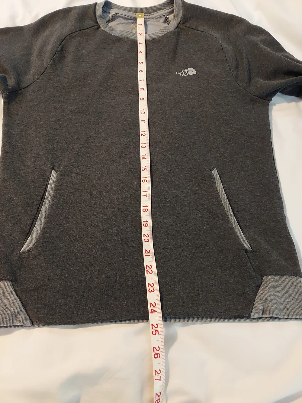 The North Face FlashDry Grey Crewneck Performance Sweatshirt S